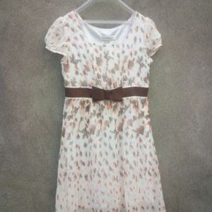 Ladies white waist slim sexy dress